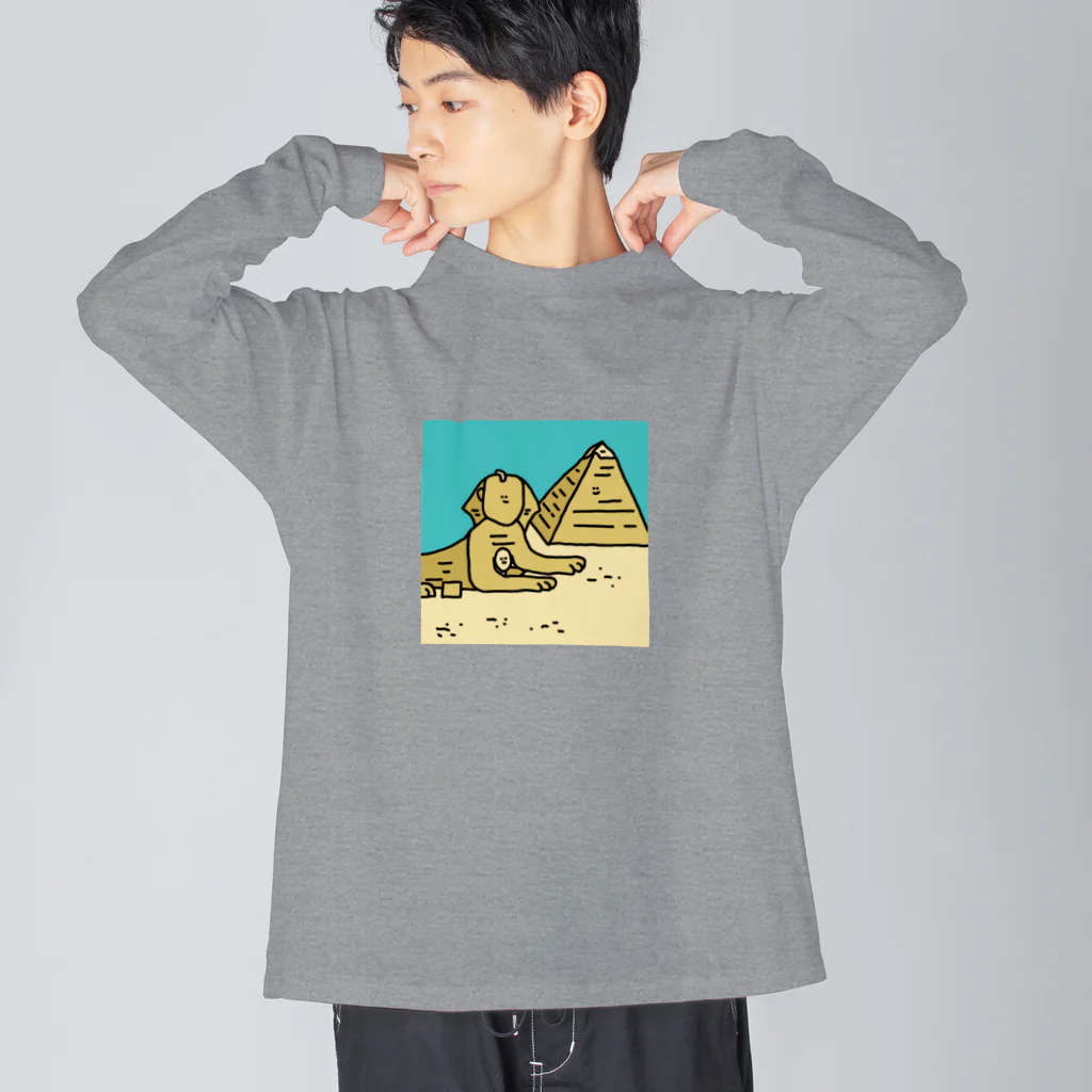 なのはなのよってるショップのよってるエジプト ビッグシルエットロングスリーブTシャツ