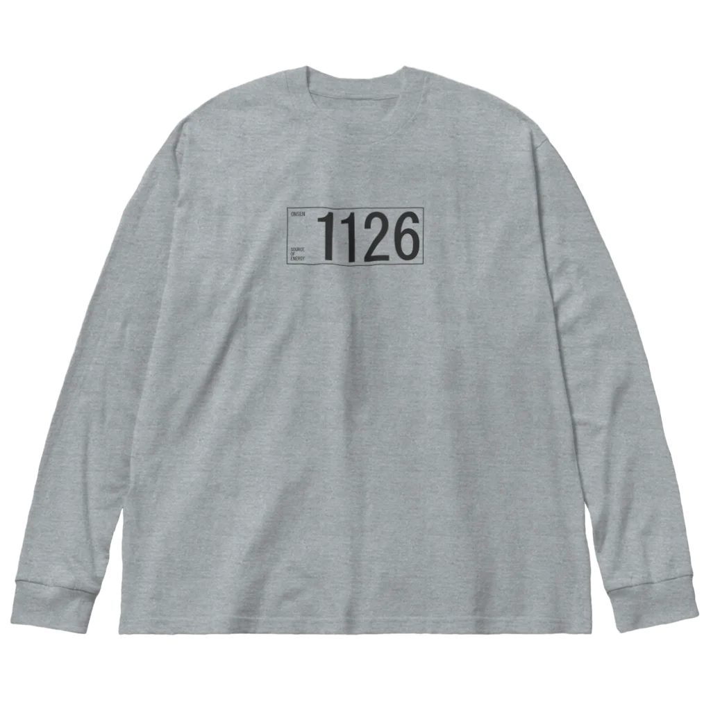 温泉グッズ@ブーさんとキリンの生活の1126(ダークグレー) Big Long Sleeve T-Shirt