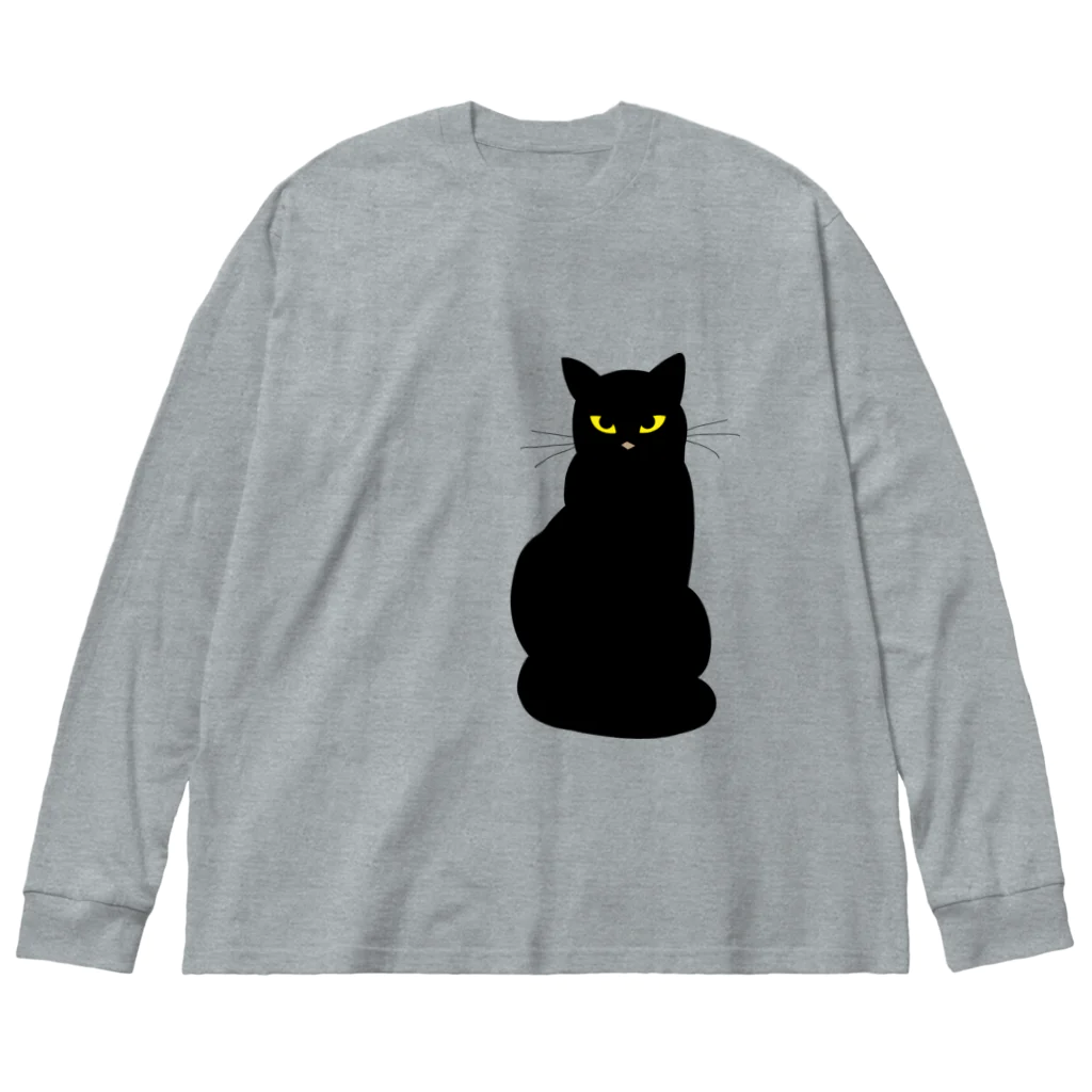 ユメデマデの黒猫 ビッグシルエットロングスリーブTシャツ