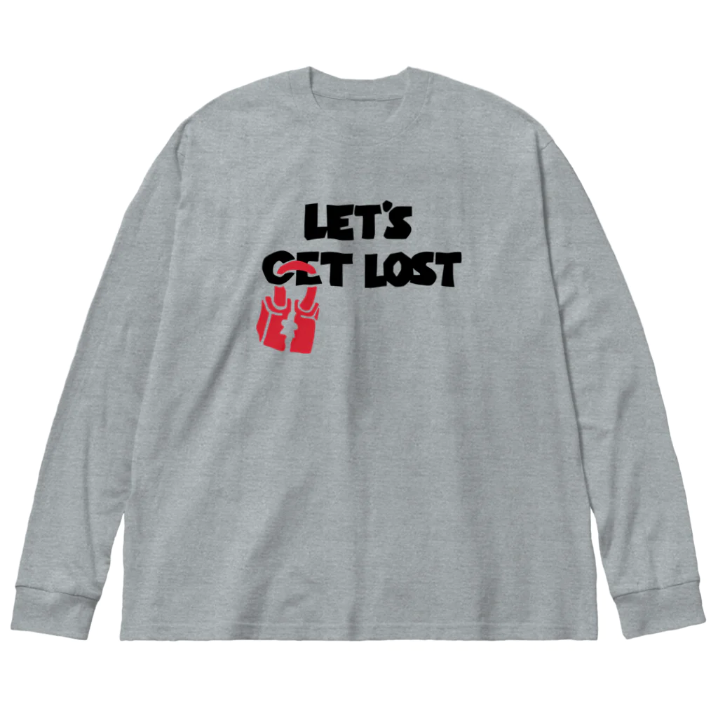 R.MuttのLet's Get Lost ビッグシルエットロングスリーブTシャツ