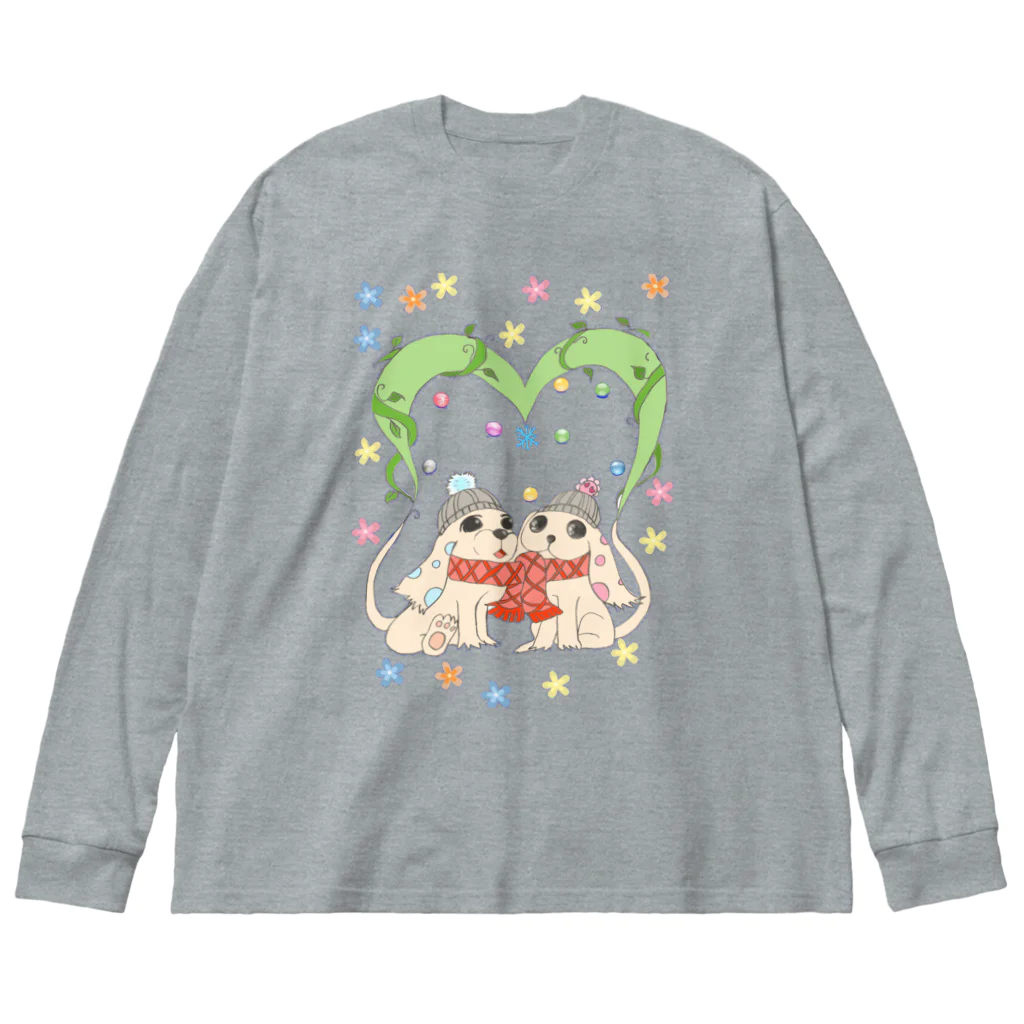 ヒイロのdog heart ビッグシルエットロングスリーブTシャツ