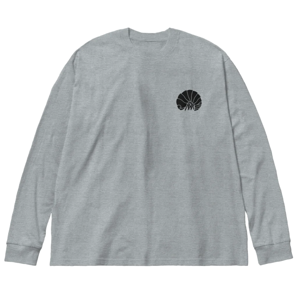 kg_shopの[☆両面] ダンゴムシだ【視力検査表パロディ】 Big Long Sleeve T-Shirt