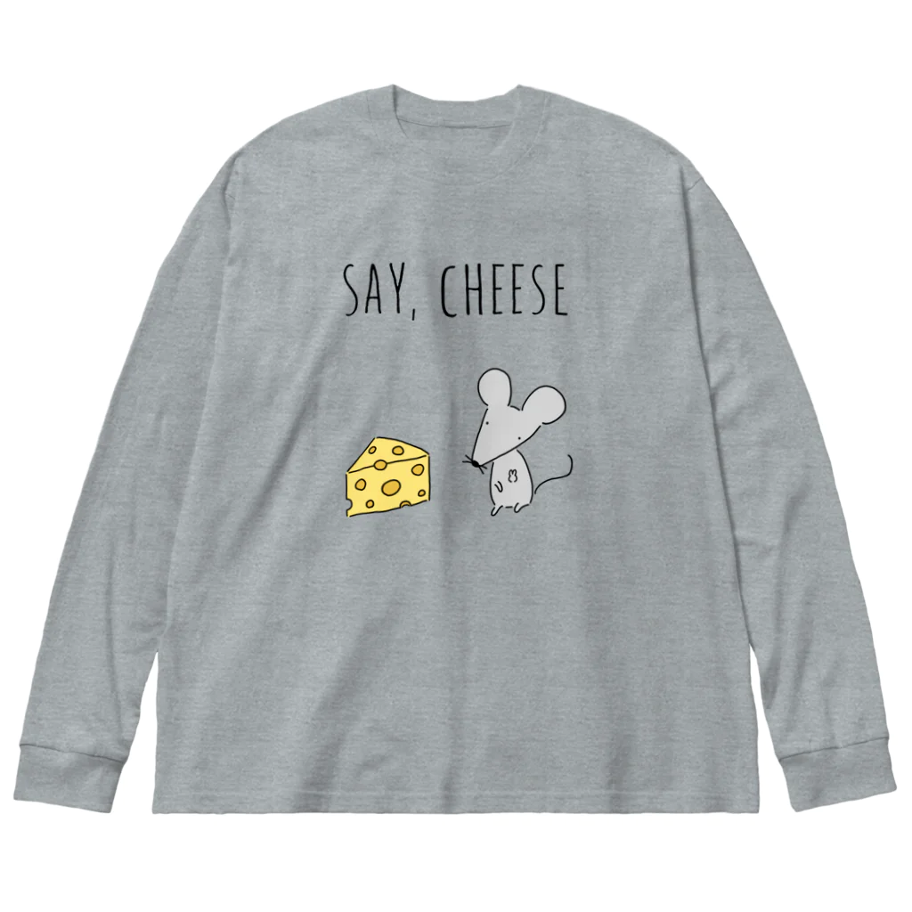 無水屋のねずみはチーズと Big Long Sleeve T-Shirt