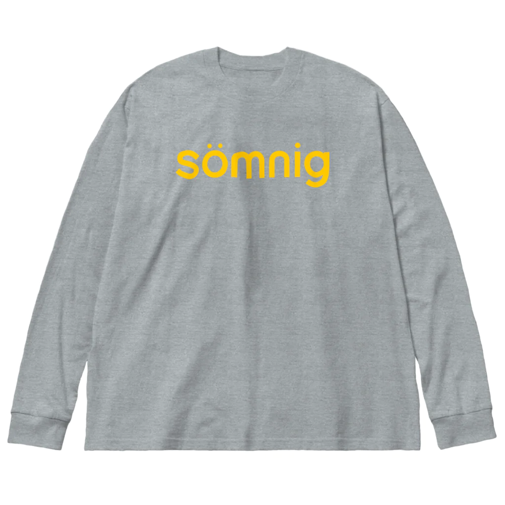 TORISAKANAの眠いのロゴ（スウェーデン語・黄色） Big Long Sleeve T-Shirt