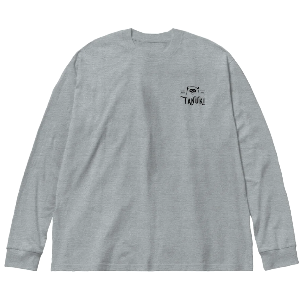 mogura_tanukiのtanuki_vintage01 Big Long Sleeve T-Shirt