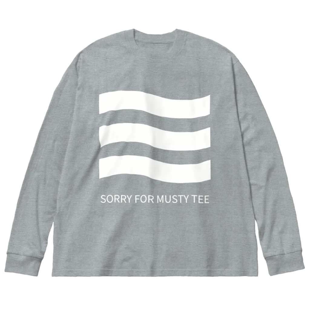 THIS IS NOT DESIGNの生乾き、すみません。SORRY FOR MUSTY TEE ビッグシルエットロングスリーブTシャツ