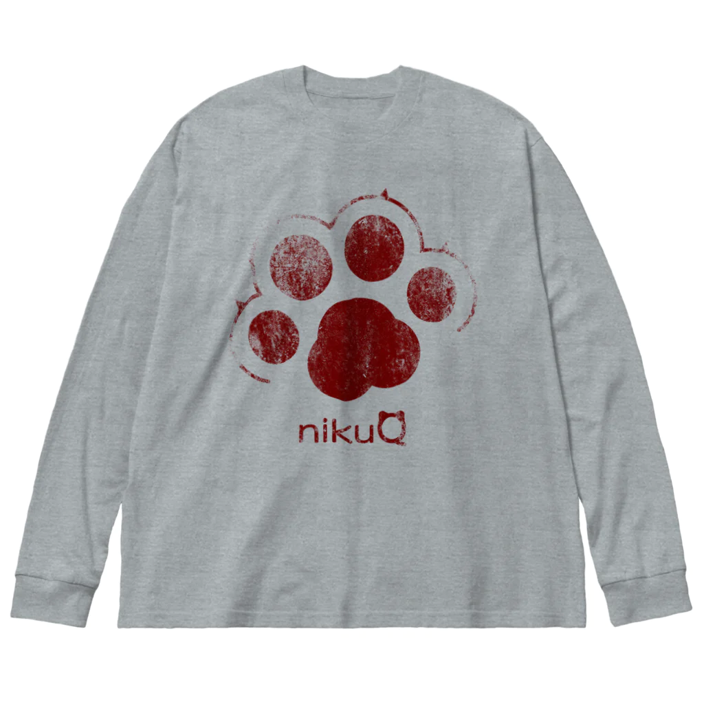 WebArtsの肉球をモチーフにしたオリジナルブランド「nikuQ」（猫タイプ）です Big Long Sleeve T-Shirt