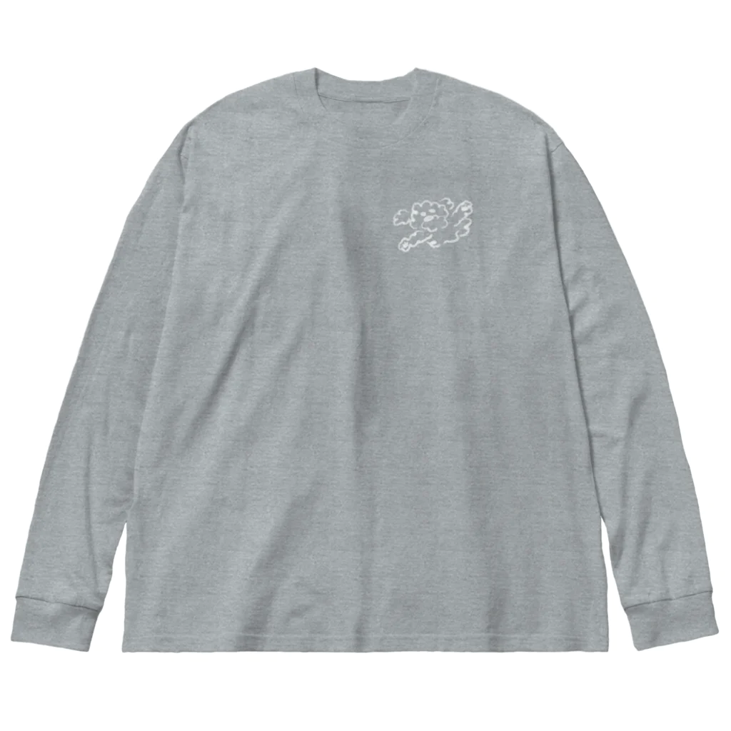 hotaの空飛ぶ白ホタ Big Long Sleeve T-Shirt