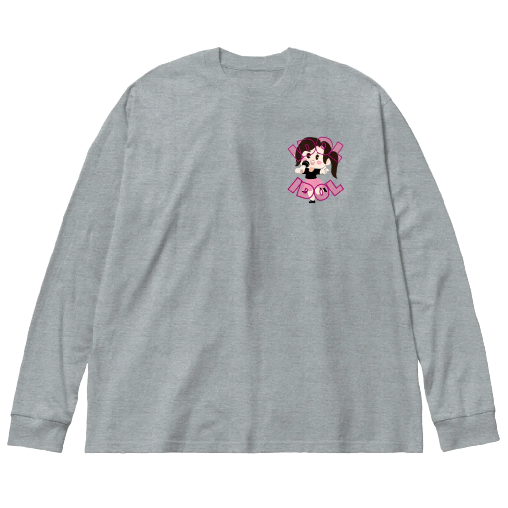 garireoのIDOL歌手 Big Long Sleeve T-Shirt