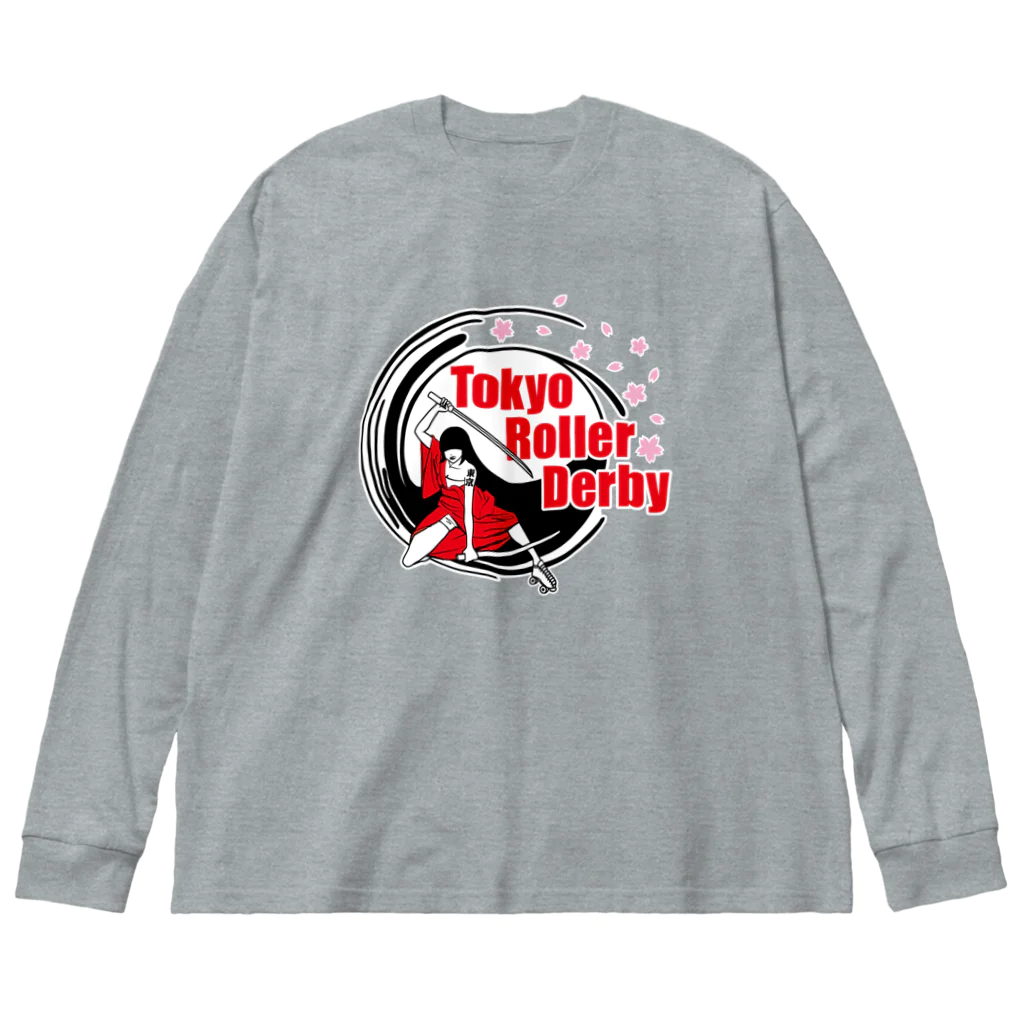 東京ローラーダービーのTRDロゴ ビッグシルエットロングスリーブTシャツ