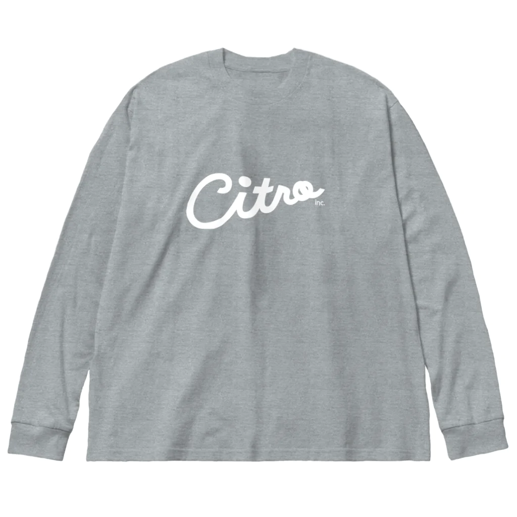 CITROのホワイトロゴ ビッグシルエットロングスリーブTシャツ