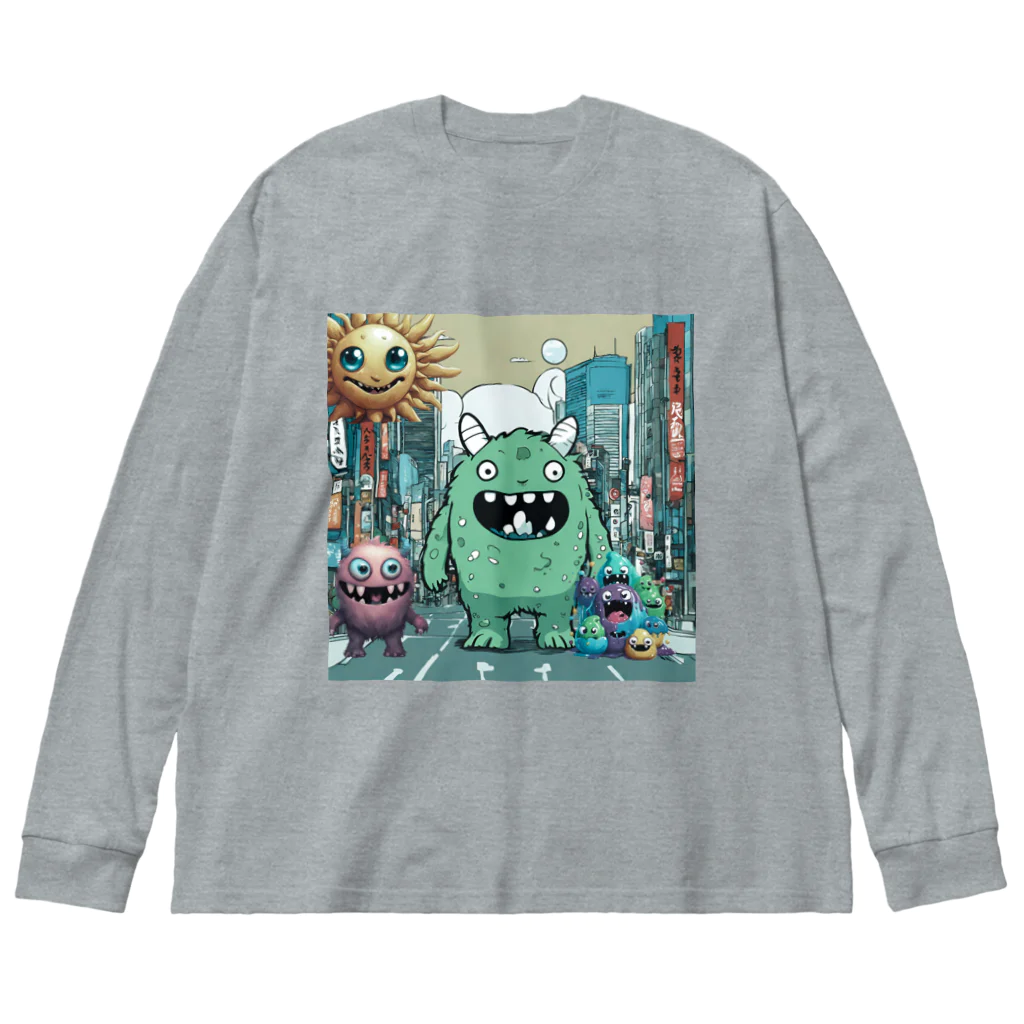 ナイトツリーショップのモンスターの行進 Big Long Sleeve T-Shirt