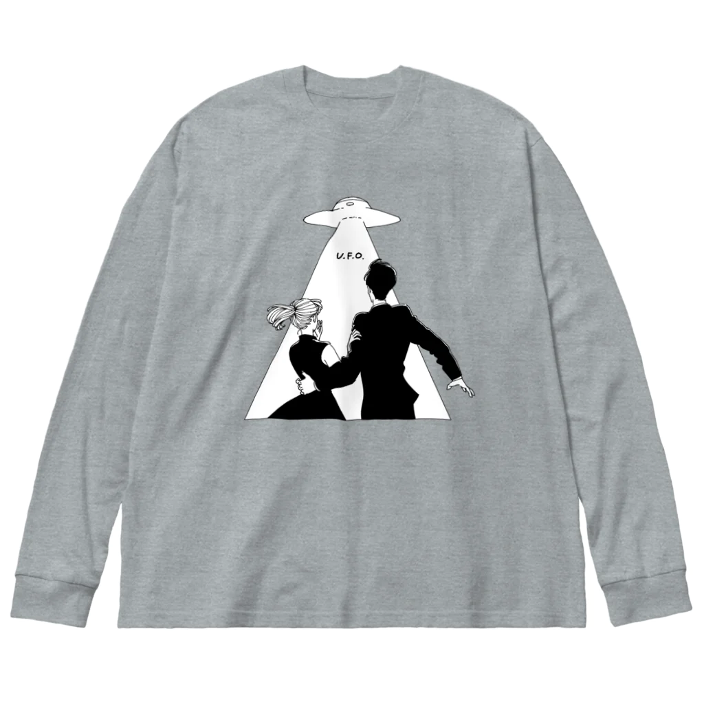 ねこぜもんのU.F.O. (前面) Big Long Sleeve T-Shirt