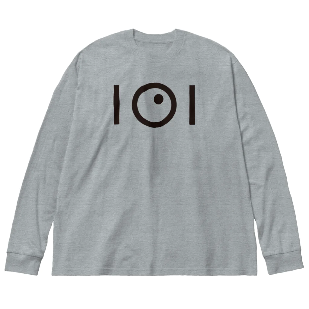 101DESIGNの101DESIGNのデザイン(黒) Big Long Sleeve T-Shirt