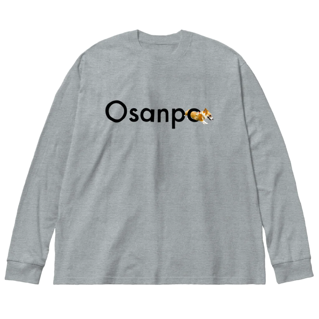 ねこやしきのosanpo ビッグシルエットロングスリーブTシャツ