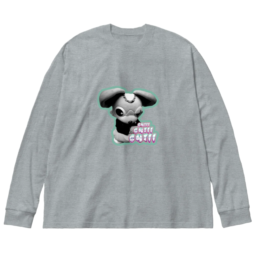 𓀇De La でぃすとぴあ𓁍のChill Chill Chill Big Long Sleeve T-Shirt