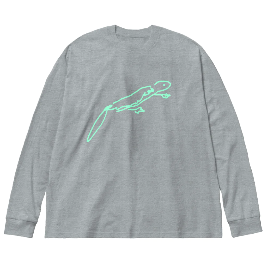 qqqqlmのimori ネオングリーン Big Long Sleeve T-Shirt