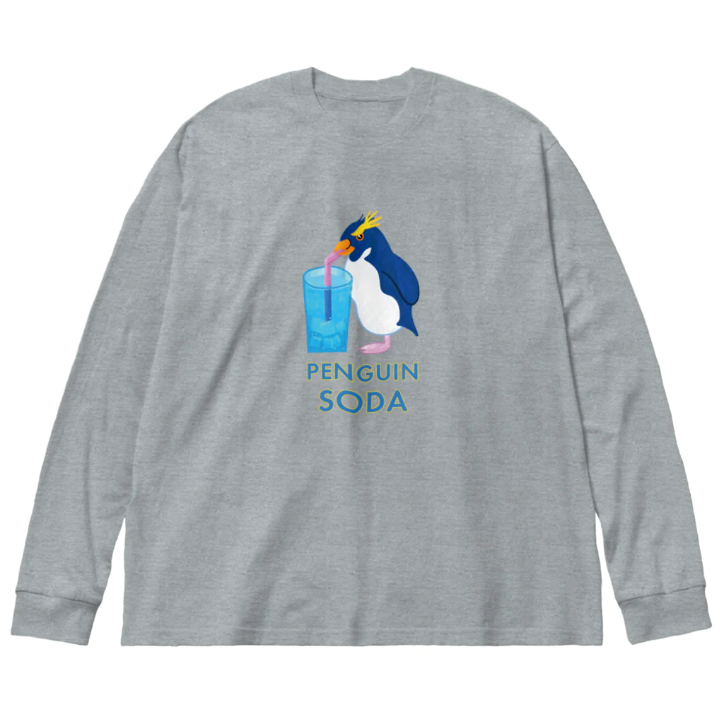 スロータイプ書店 Slowtype BooksのPENGUIN SODA ペンギンソーダ 191 ビッグシルエットロングスリーブTシャツ