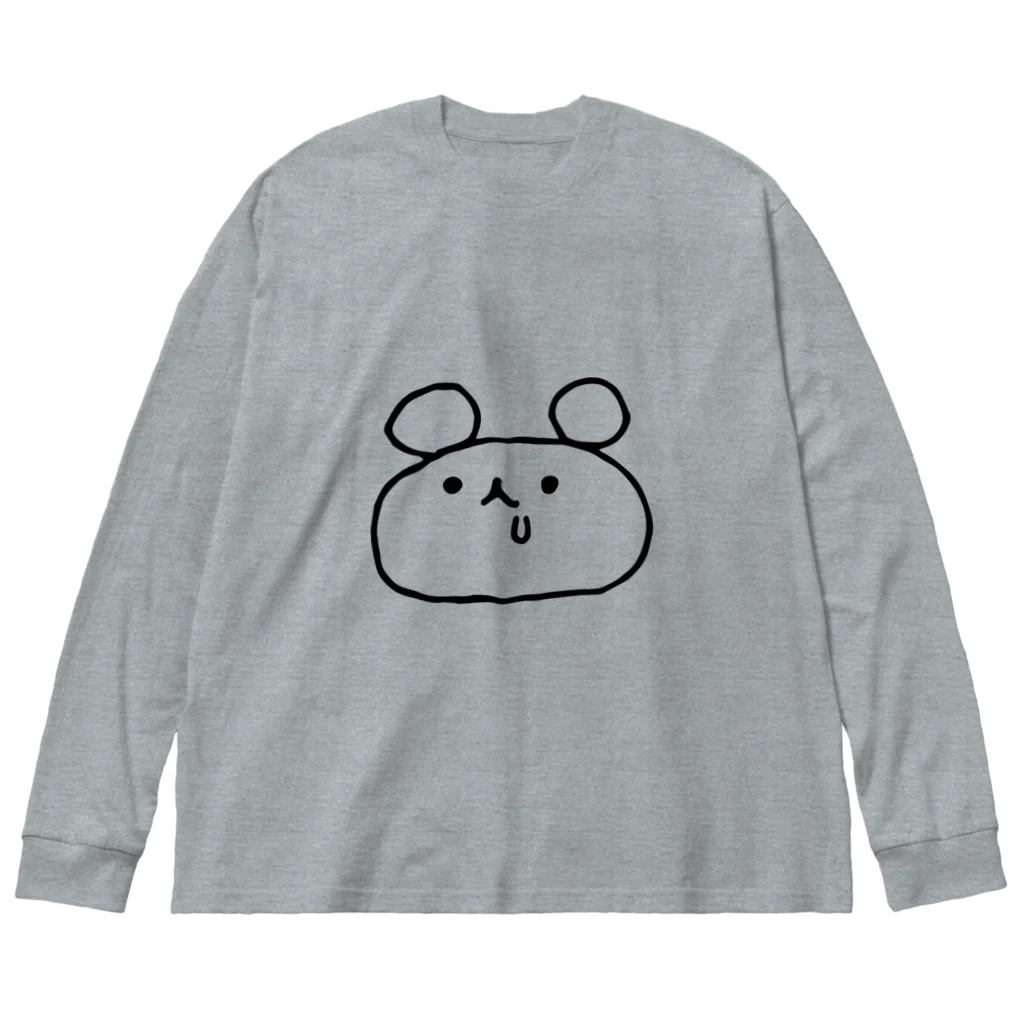 【ama*ama designstore　＜SUZURI店＞】のはらへりくま（BIG） Big Long Sleeve T-Shirt