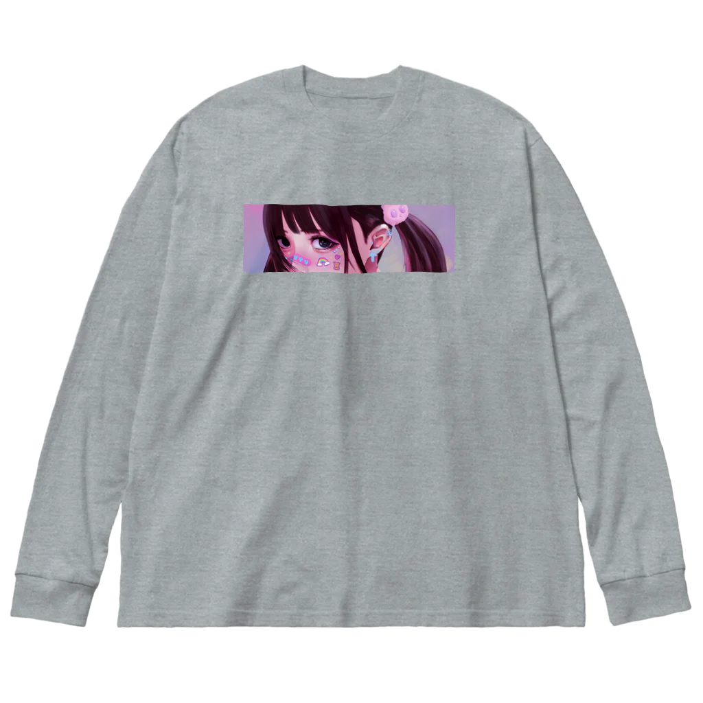 いきものたちの反サステナブル少女 Big Long Sleeve T-Shirt