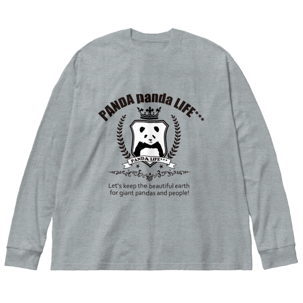 PANDA panda LIFE***のエンブレムパンダ Big Long Sleeve T-Shirt