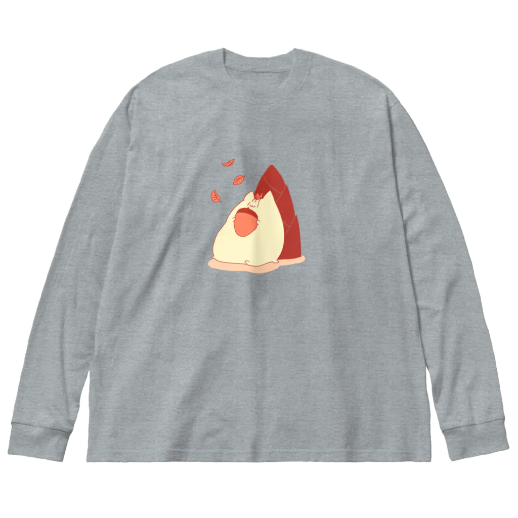 ねこ茶屋だいふくの秋にょげの季節 Big Long Sleeve T-Shirt