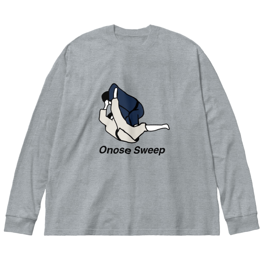 柔術イラストレーションのオノセスイープ Big Long Sleeve T-Shirt
