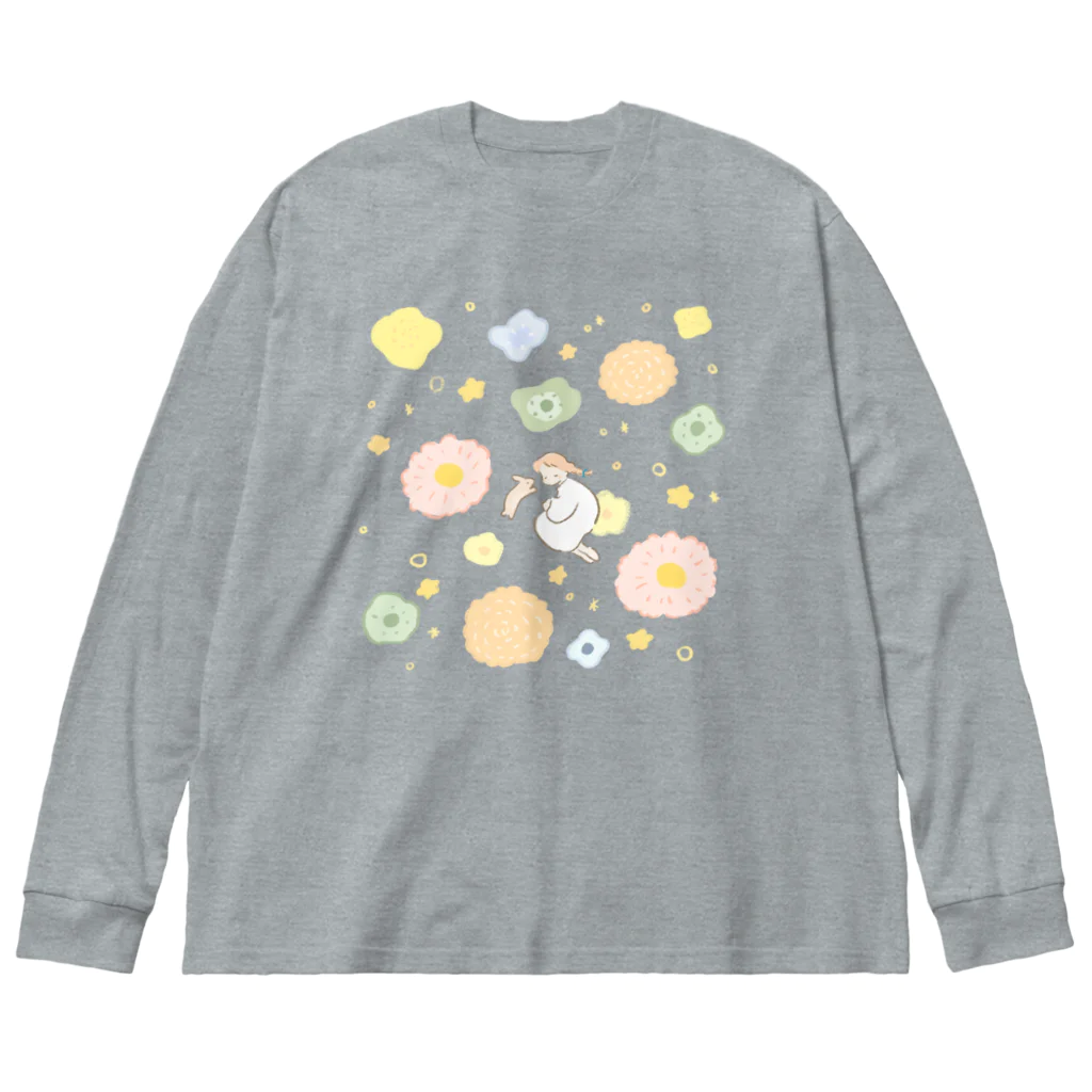 _sayaの花畑と星屑 ビッグシルエットロングスリーブTシャツ