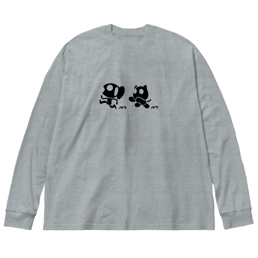 テツロー/TETSUROのKURONEKO &SAKANA RUN Big Long Sleeve T-Shirt