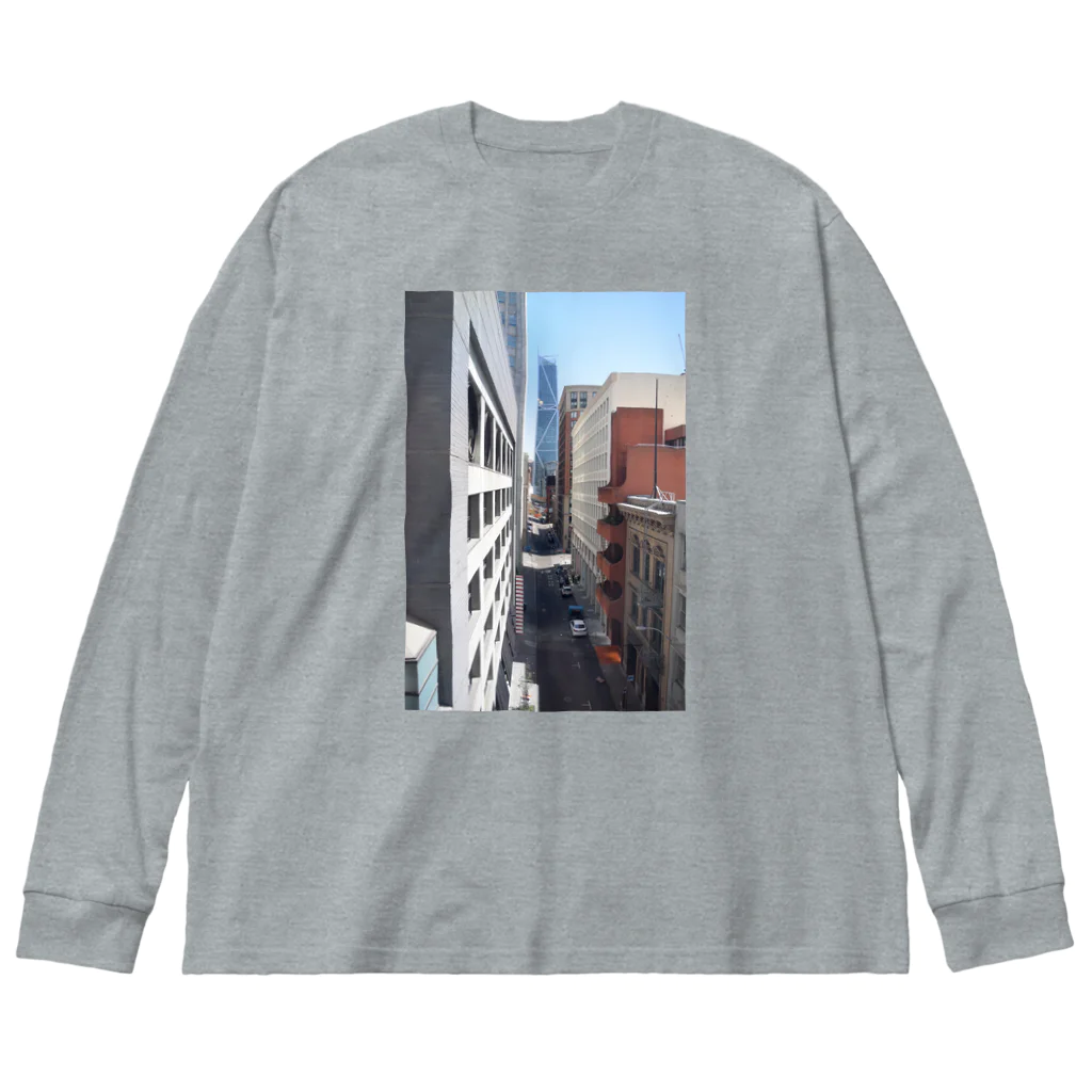 チルTショップのサンフランシスコの路地 ビッグシルエットロングスリーブTシャツ