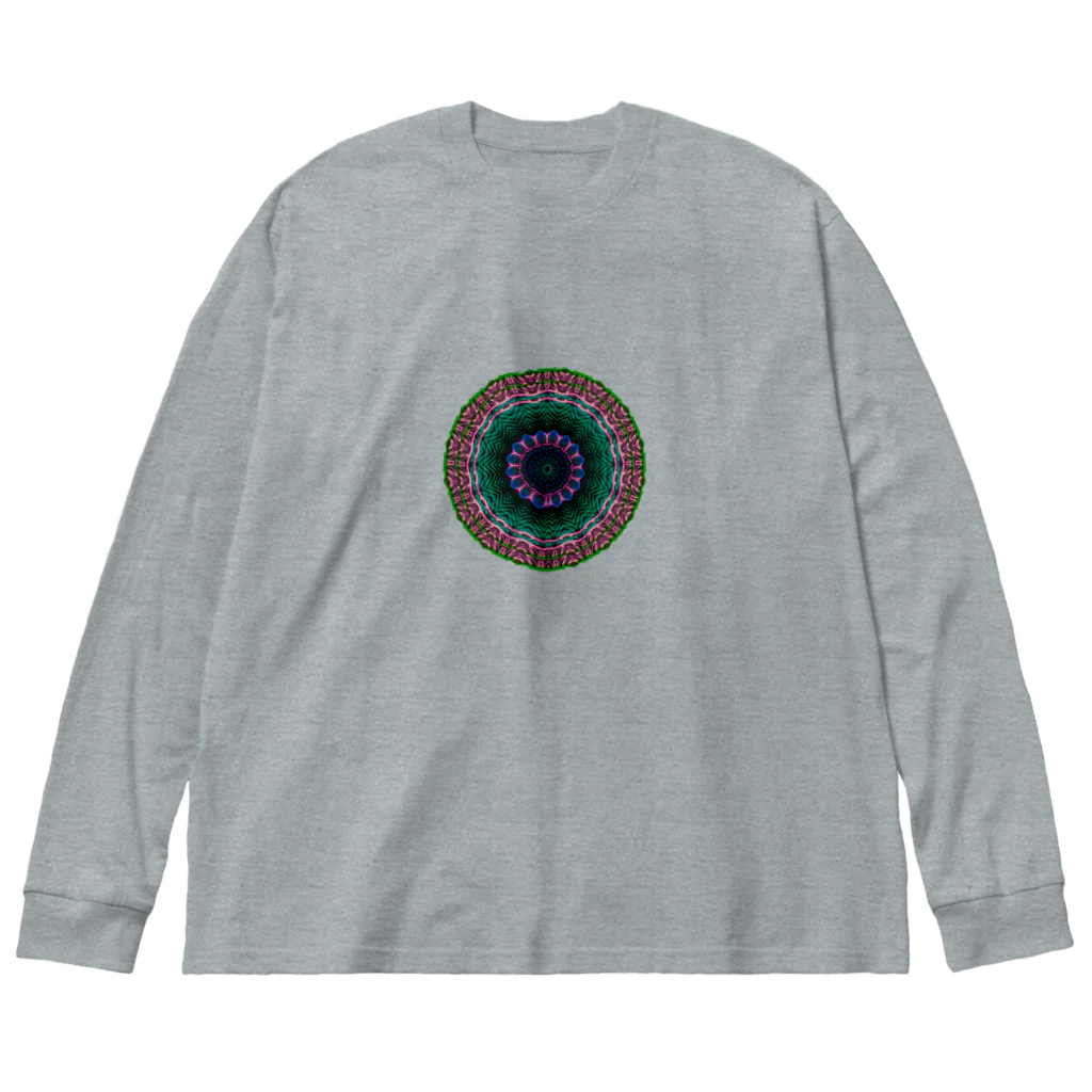 Maniac Labのサイケデリック　逆さ七芒星 Big Long Sleeve T-Shirt