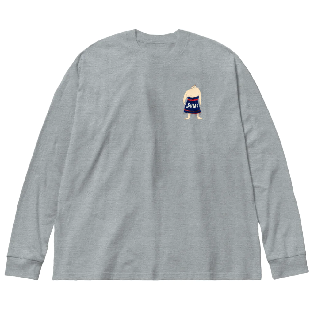 aeiuoのこっそりSUMO Big Long Sleeve T-Shirt