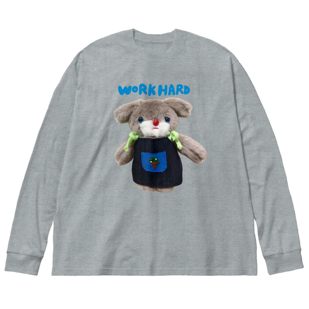 いいたげちゃんのブルーカラーワーカー Big Long Sleeve T-Shirt