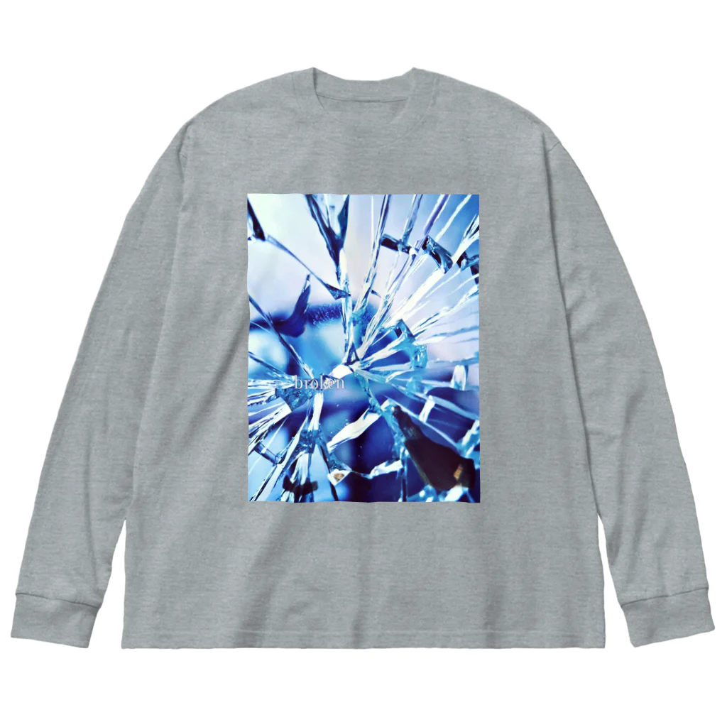 mitchi77のbroken （white） Big Long Sleeve T-Shirt