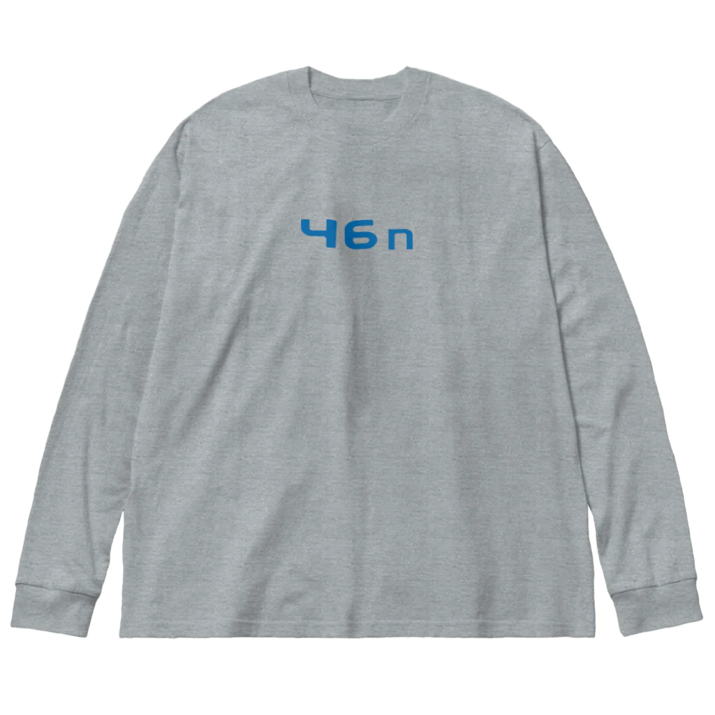 46nの46n（青ロゴ） Big Long Sleeve T-Shirt