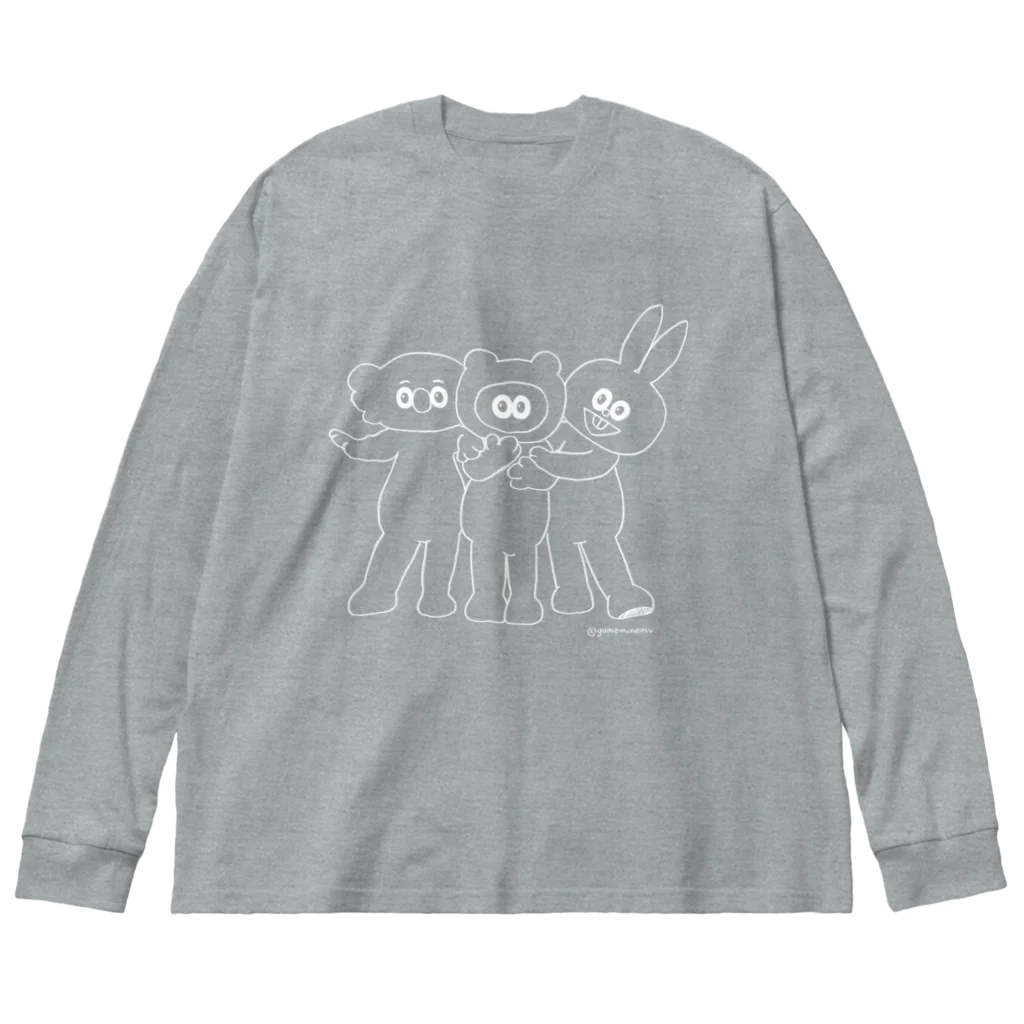 たぬきゅんショップのイケメンたぬフレ・線画 Big Long Sleeve T-Shirt