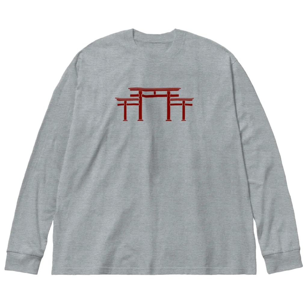 369 Ancient Designsの三ツ鳥居シリーズ ビッグシルエットロングスリーブTシャツ