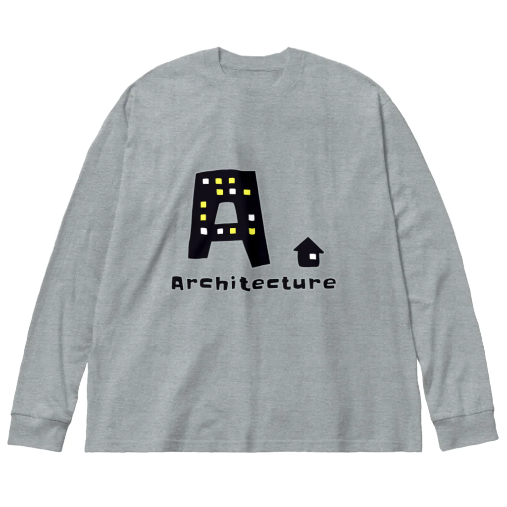 蜜ʕ•ﻌ•✻のArchitecture. ビッグシルエットロングスリーブTシャツ