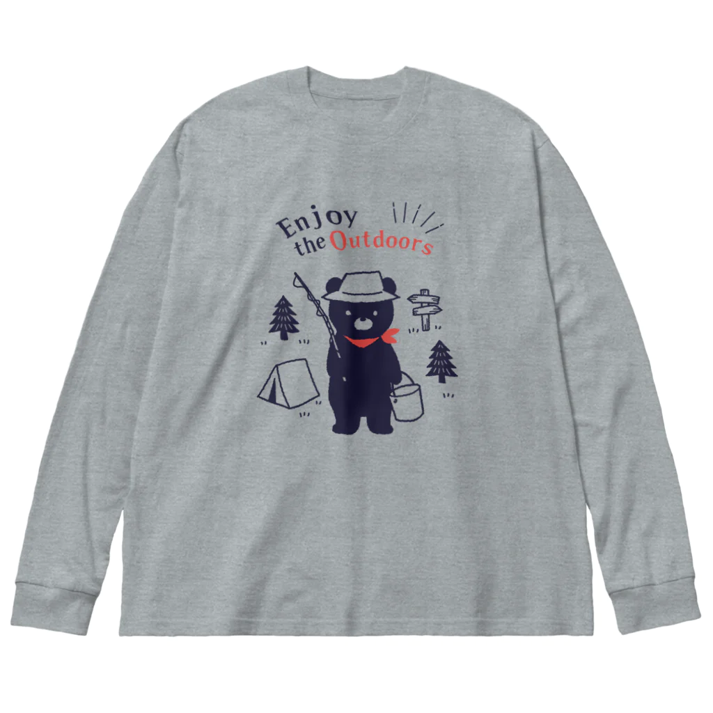 あずき缶のアウトドアベア Big Long Sleeve T-Shirt