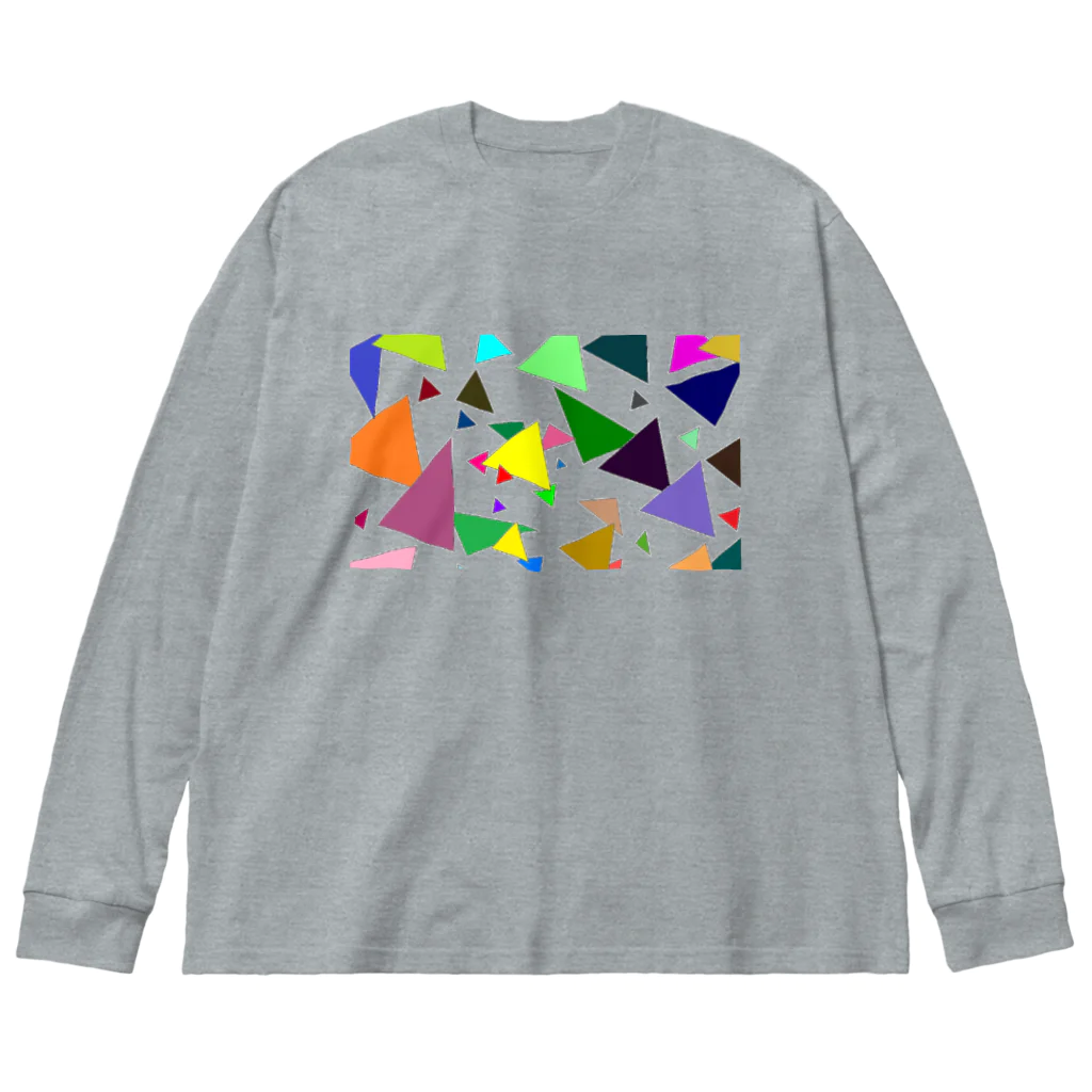 でおきしりぼ子の実験室のTrianglez_ｗ Big Long Sleeve T-Shirt