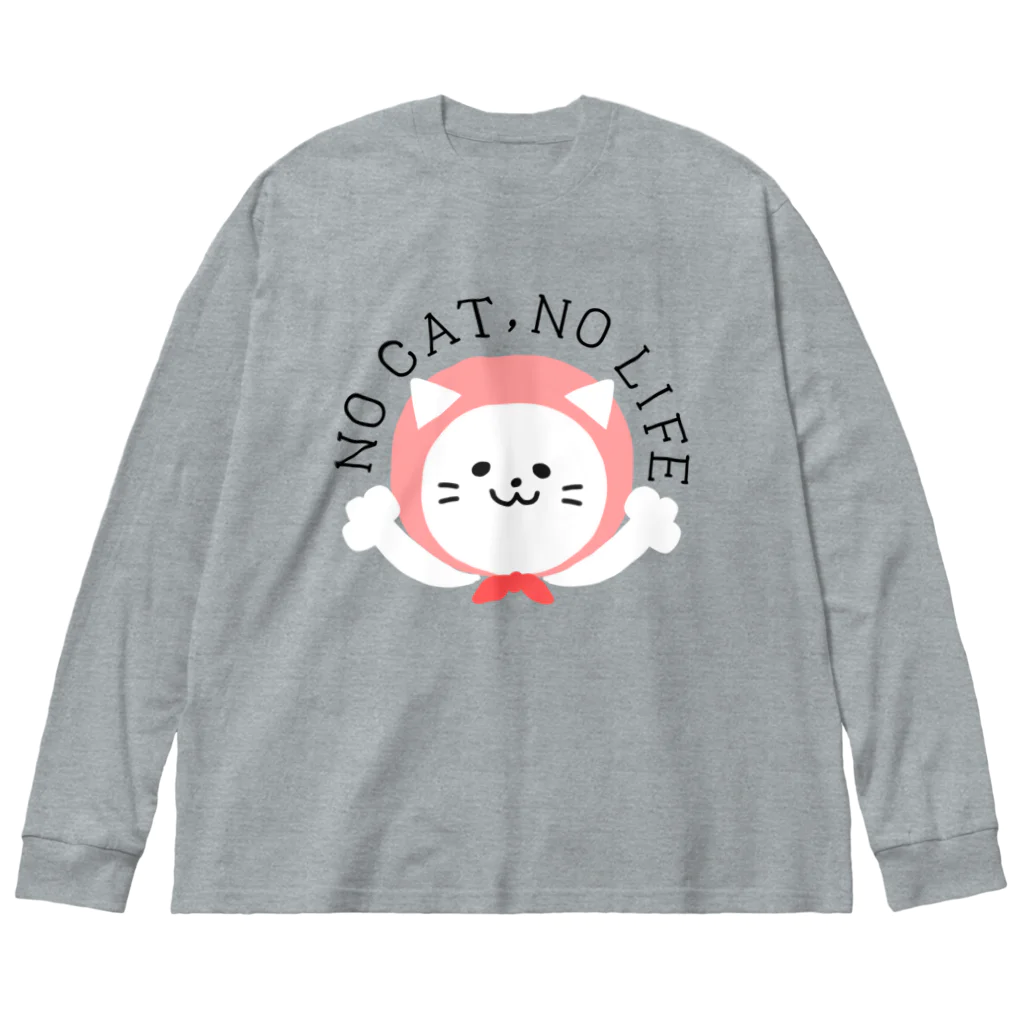 もちぱっちのノーキャットノーライフ ビッグシルエットロングスリーブTシャツ