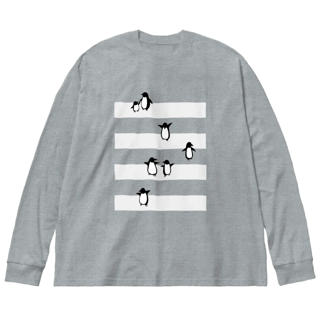 Ｄ・にゃん洋品店のペンギンクロッシング Big Long Sleeve T-Shirt