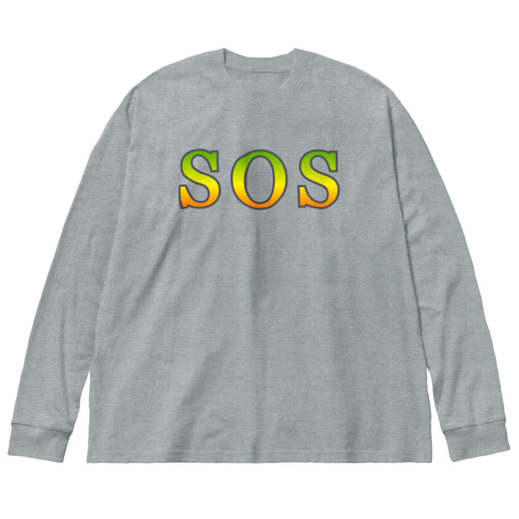 ムエックネのSOS ビッグシルエットロングスリーブTシャツ