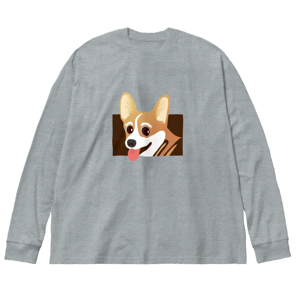 まみおデザインのコーギーくん Big Long Sleeve T-Shirt