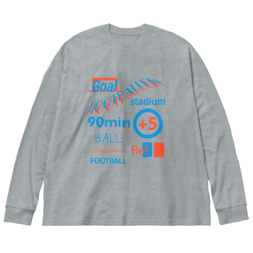 KAWAGOE GRAPHICSのフットボールな ビッグシルエットロングスリーブTシャツ