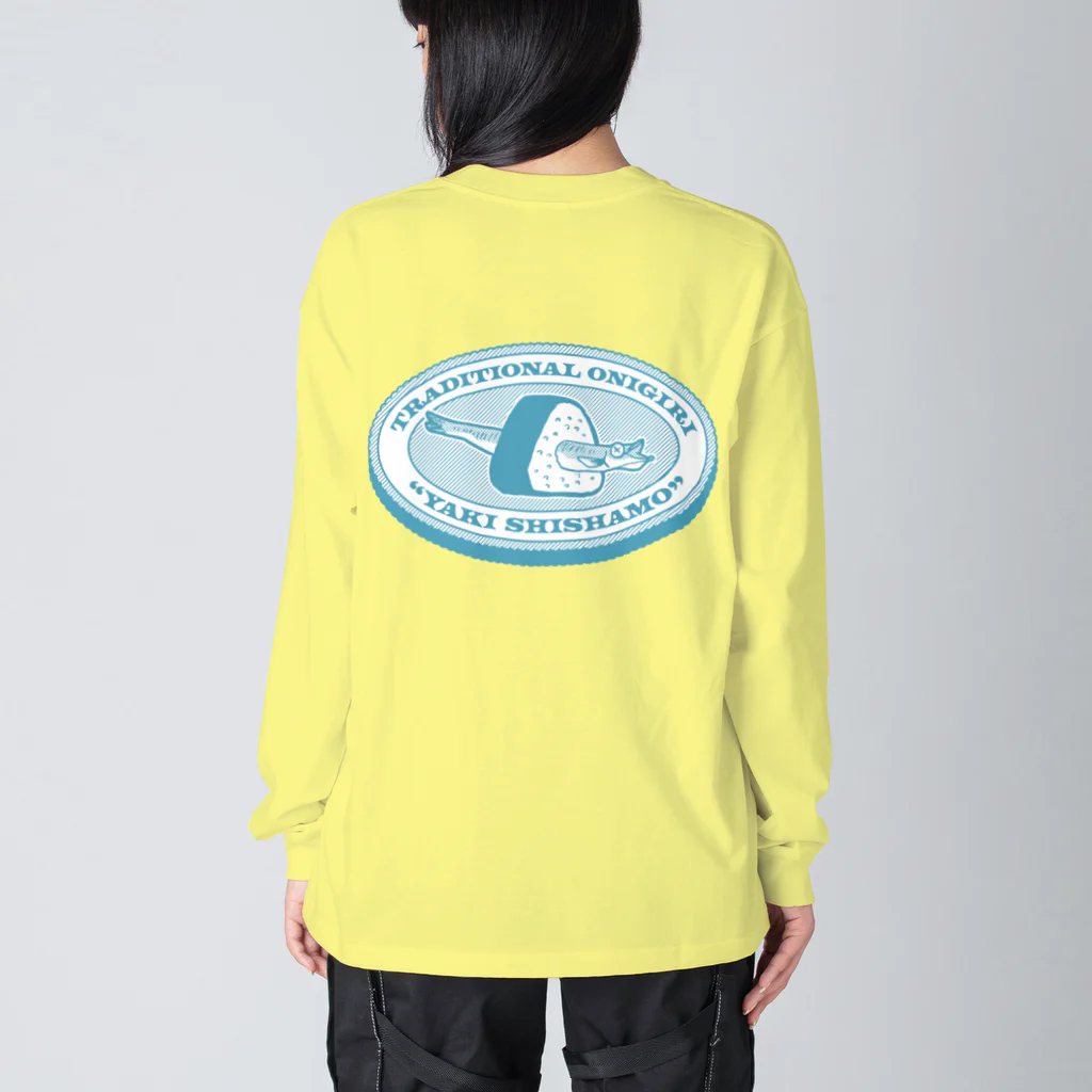 北風のゼリーの半生ししゃもおにぎり（ブルースカイ） Big Long Sleeve T-Shirt