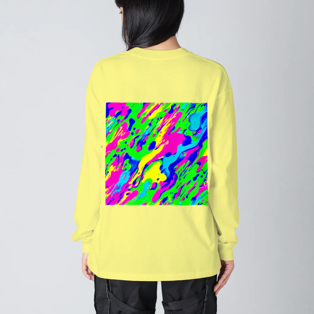 NeonLeakのペンキちゃん8 Big Long Sleeve T-Shirt