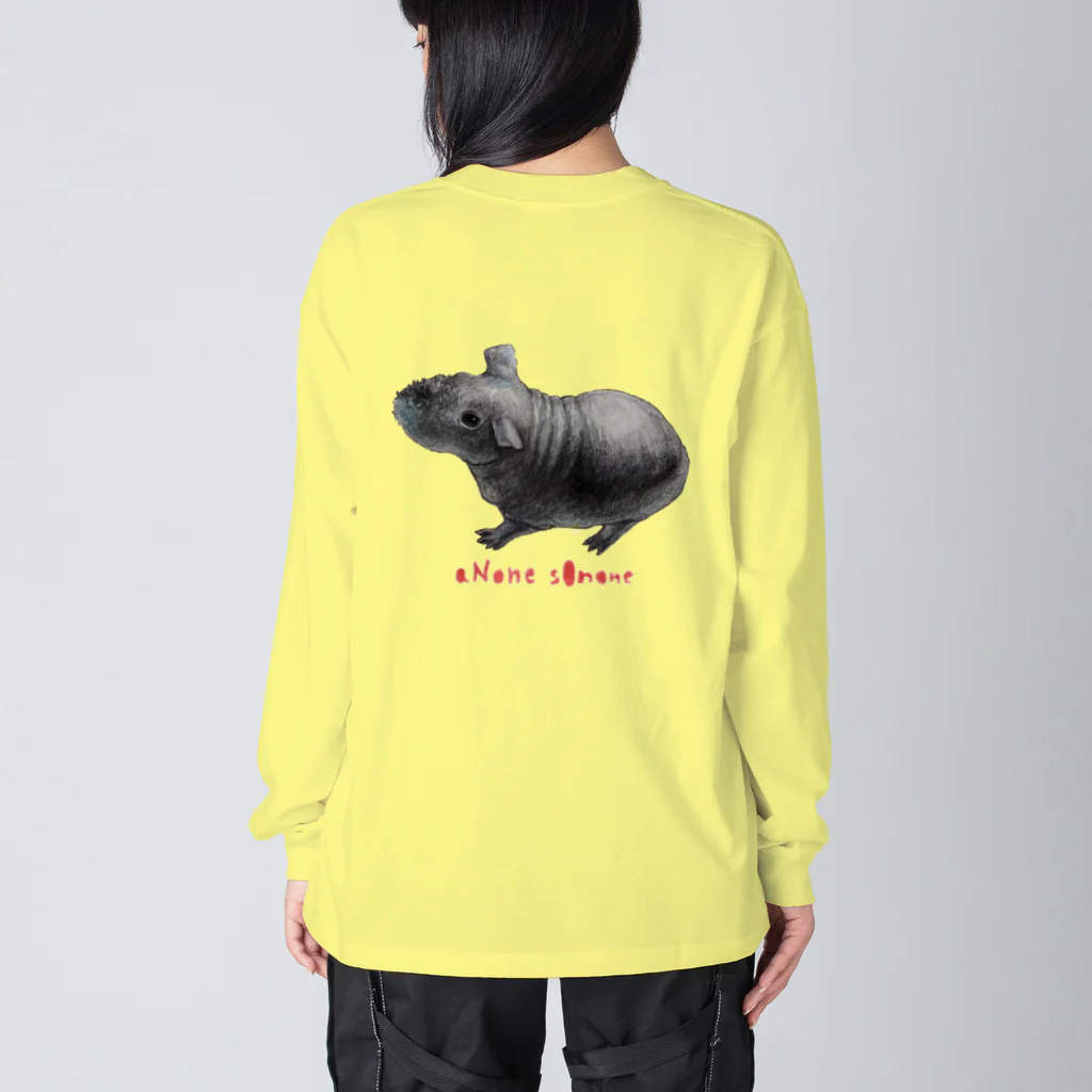 aNone sOnoneのスキニーギニアピッグ Big Long Sleeve T-Shirt