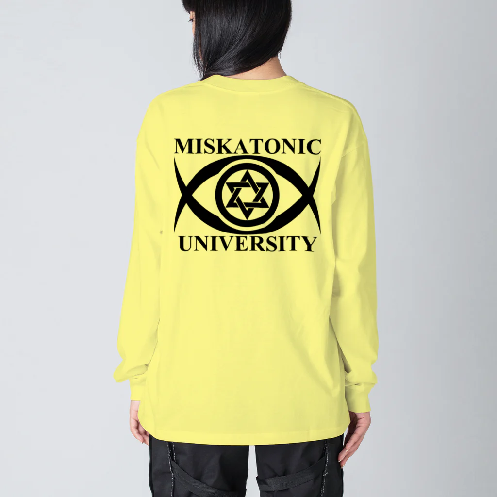 AURA_HYSTERICAのMISKATONIC UNIVERSITY Big Long Sleeve T-Shirt