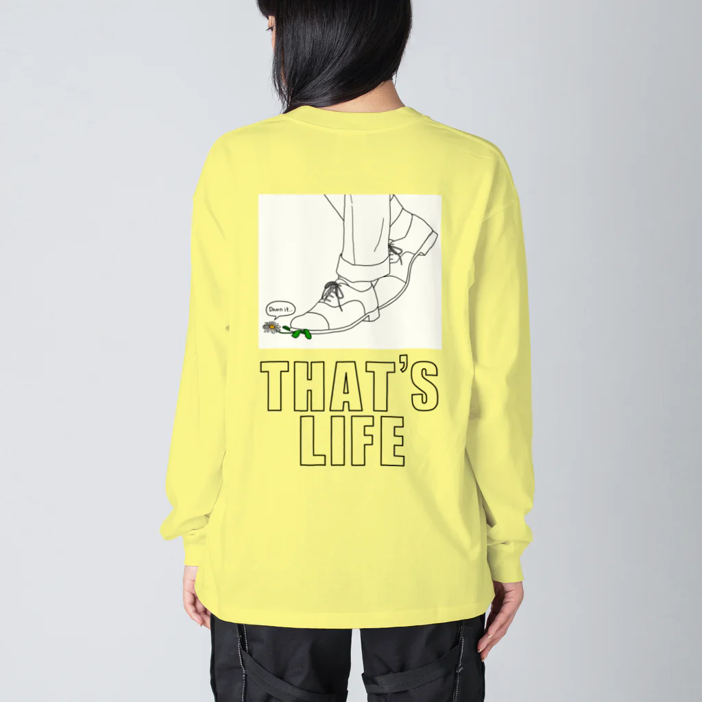 AUSTIN CAULFIELDの【淡色】THAT'S LIFE ビッグロングスリーブtee ビッグシルエットロングスリーブTシャツ